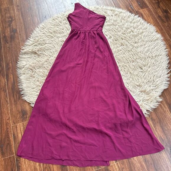 Dress the population formal one shoulder dress with slit xxs - Picture 5 of 5